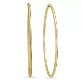 1 1/2 Inch Endless 14K Yellow Gold Filled Hoop Earrings