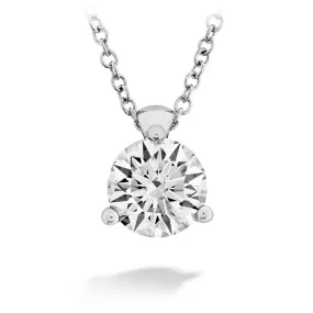 Copy of HEARTS ON FIRE Classic 3 Prong Solitaire Necklace