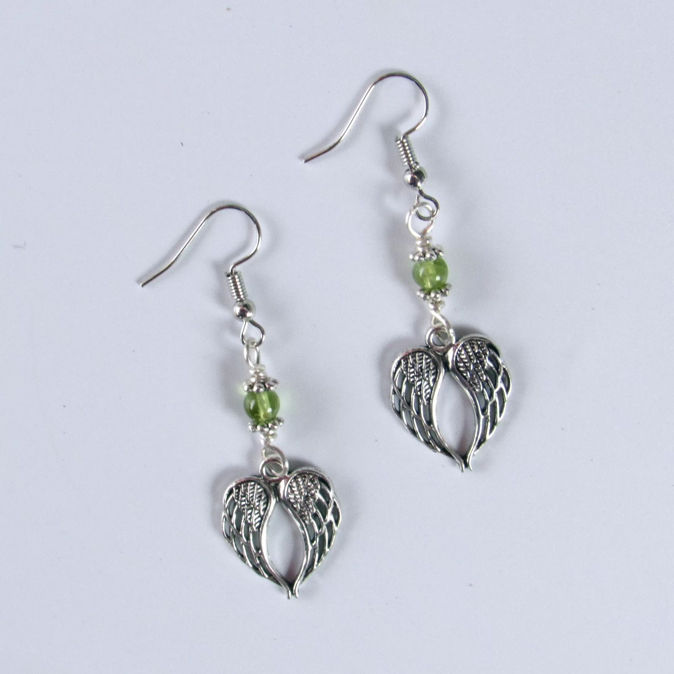 Peridot Wing Earrings