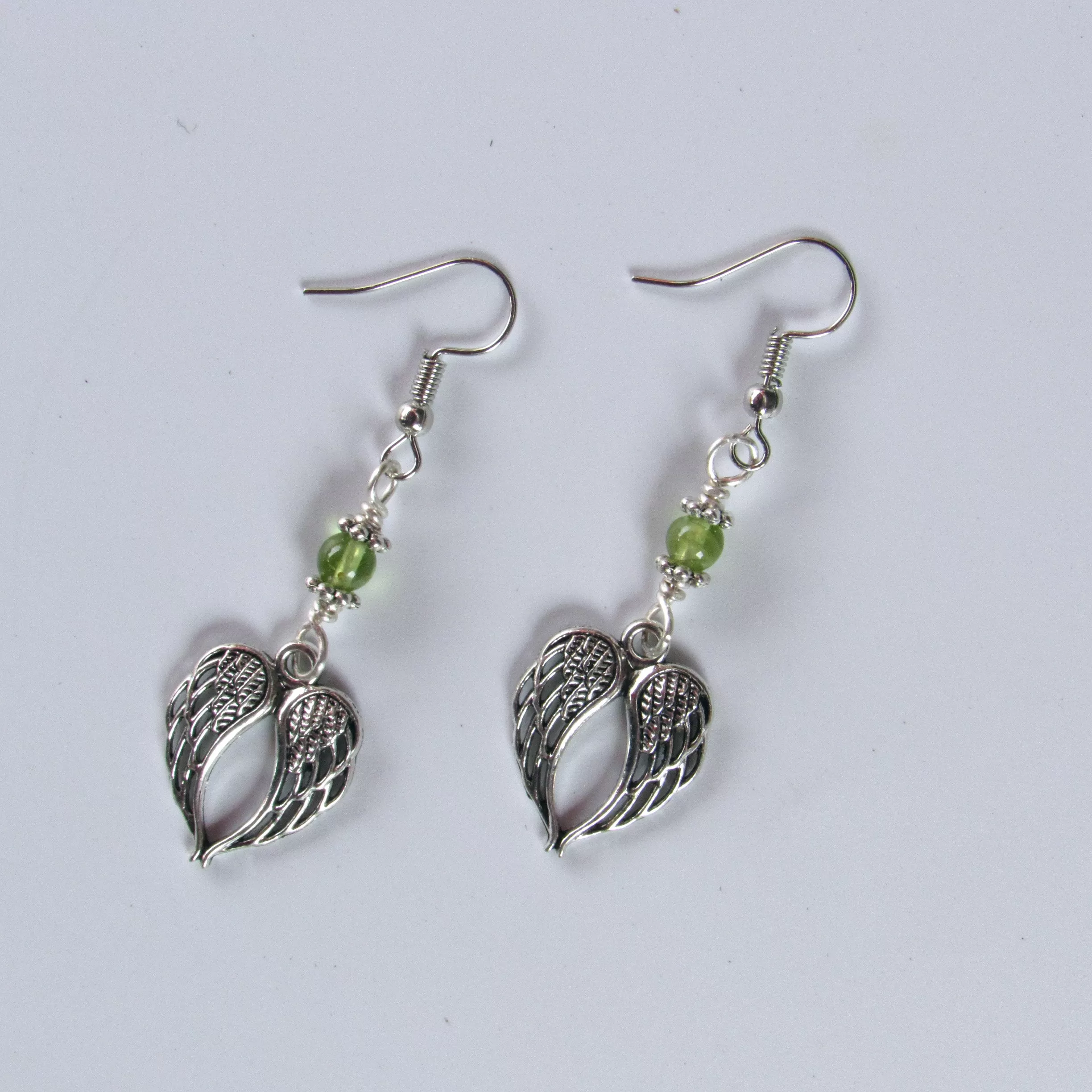 Peridot Wing Earrings