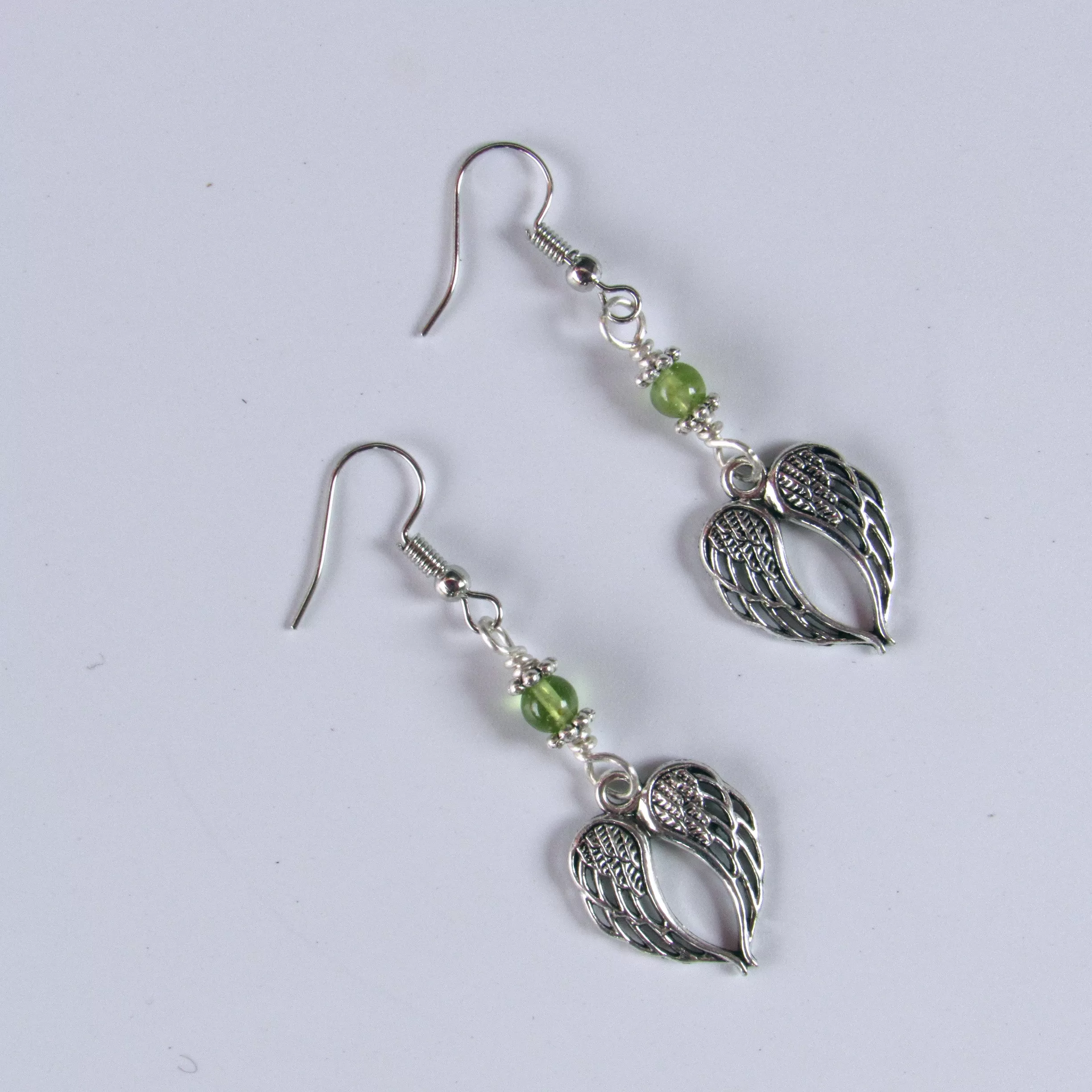 Peridot Wing Earrings